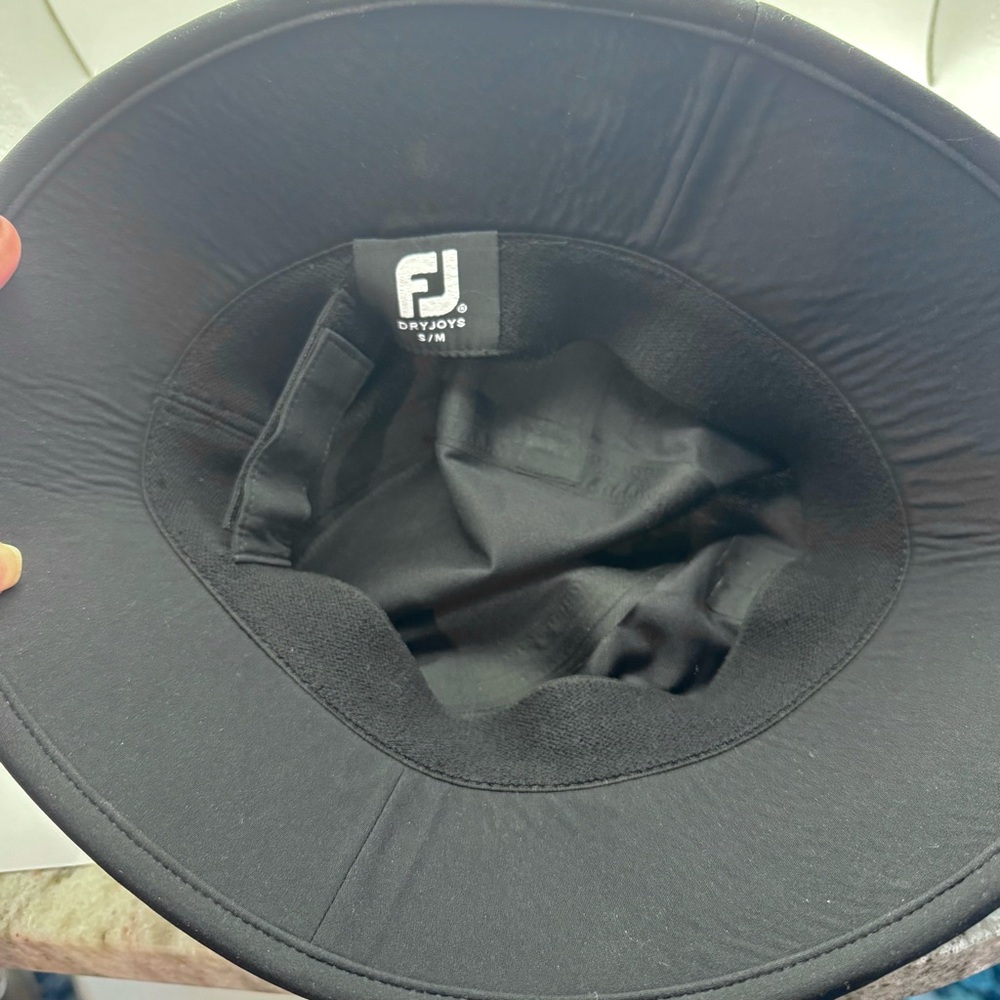 FOOTJOY DryJoys Waterproof Bucket Hat S/M Black - Picture 6 of 9